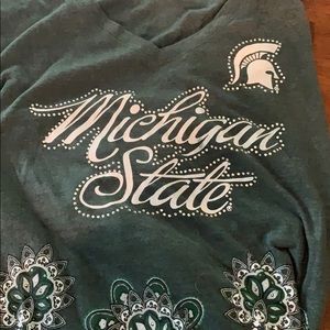 Michigan State blouse